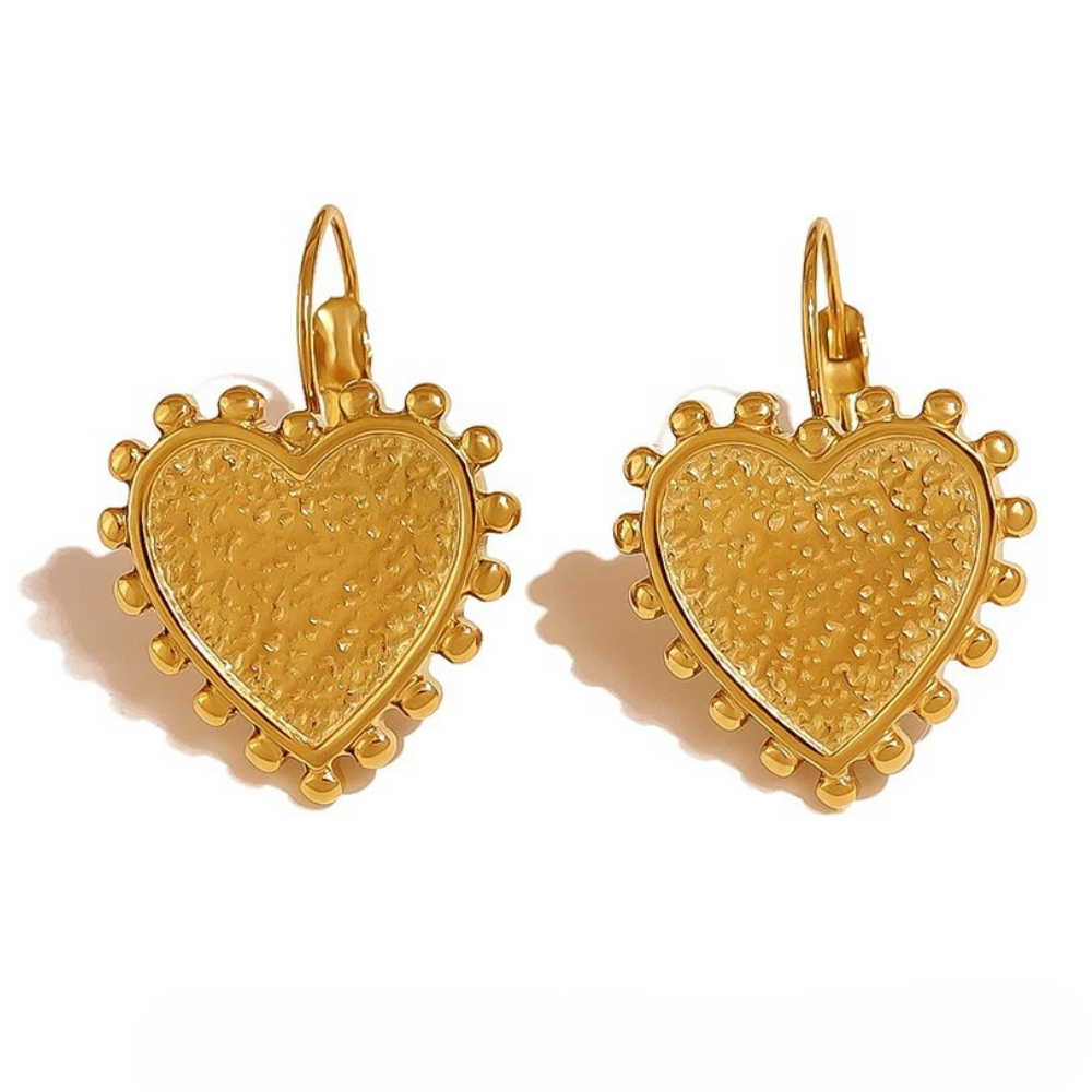Boucles d'Oreilles Cœur Vintage