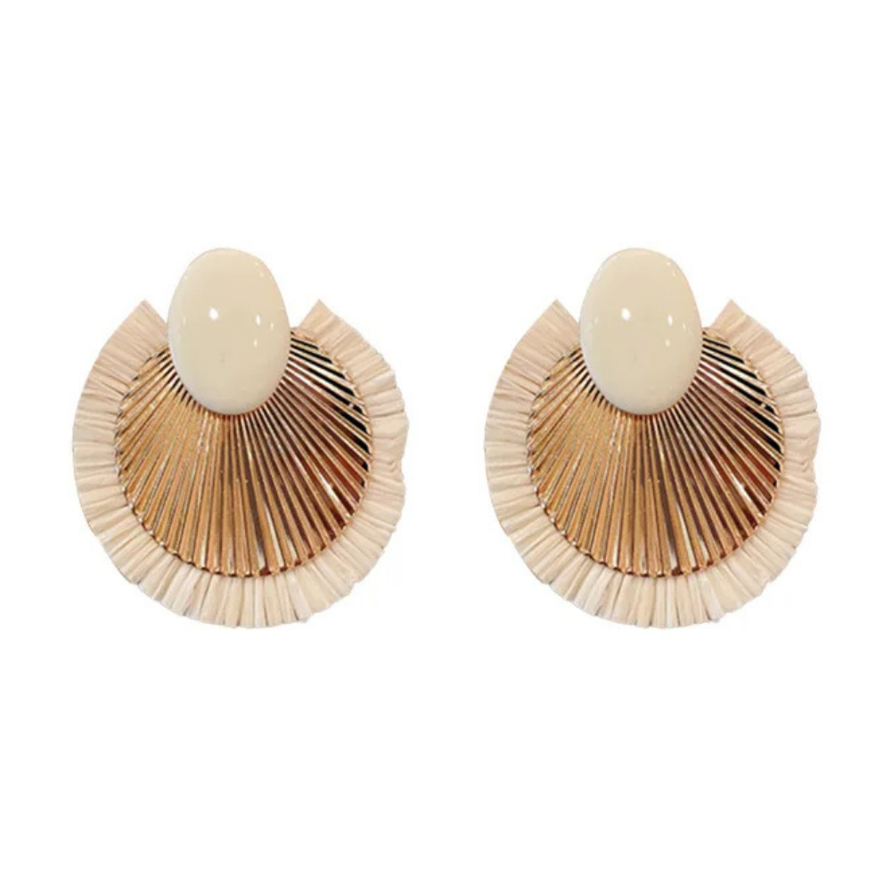 Boucles d'Oreilles Imitation Coquillage
