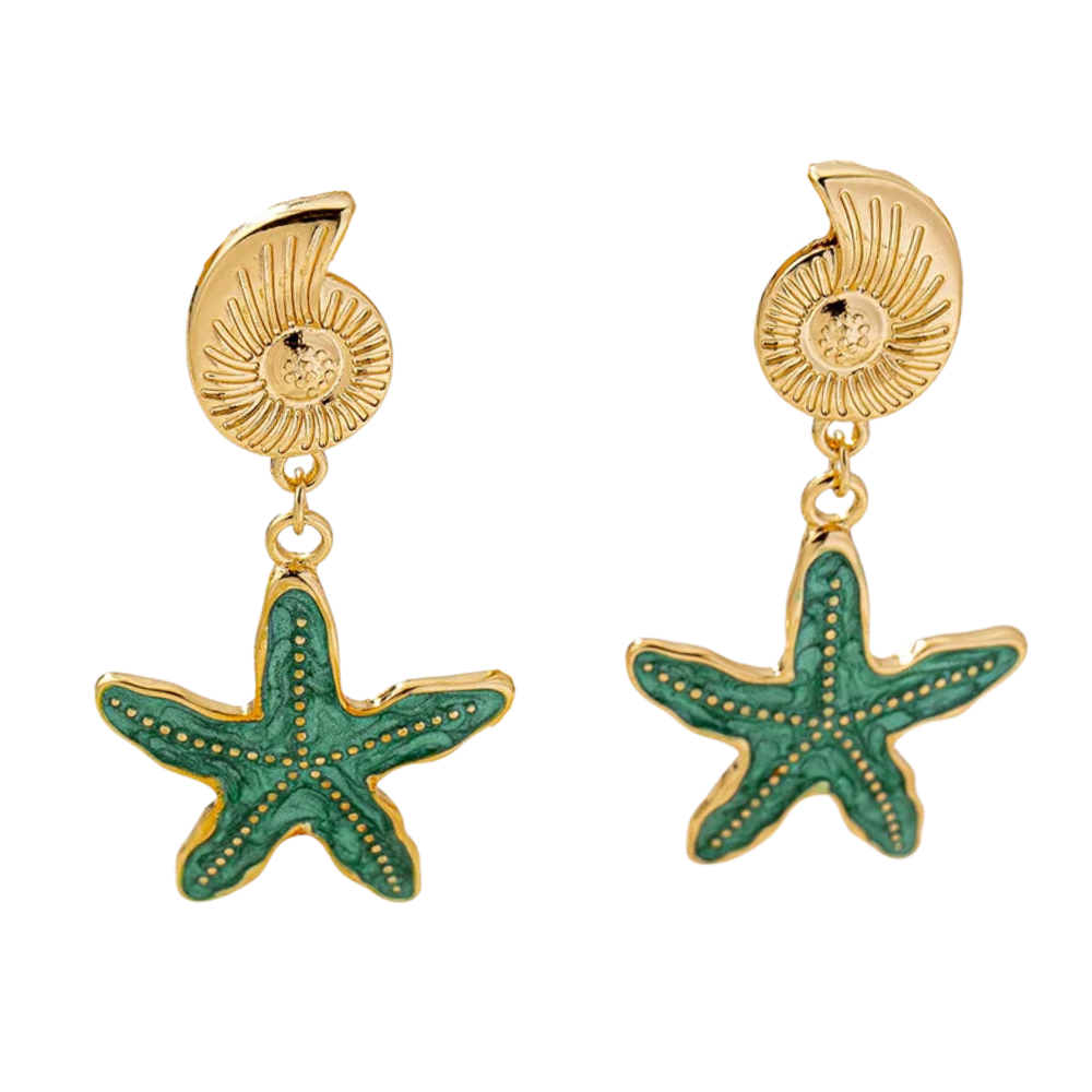 Boucles d'Oreilles Coquillage Couleur