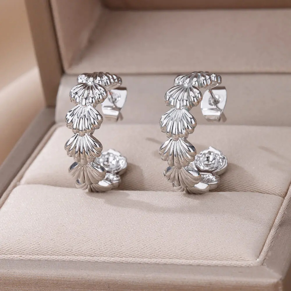 Boucles d'Oreilles Créole Coquillage