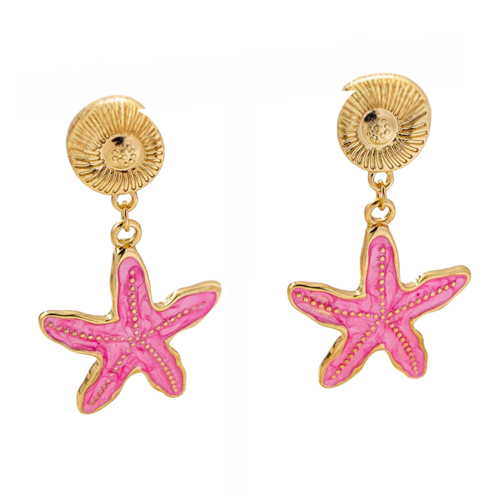 Boucles d'Oreilles Étoile de Mer Couleur