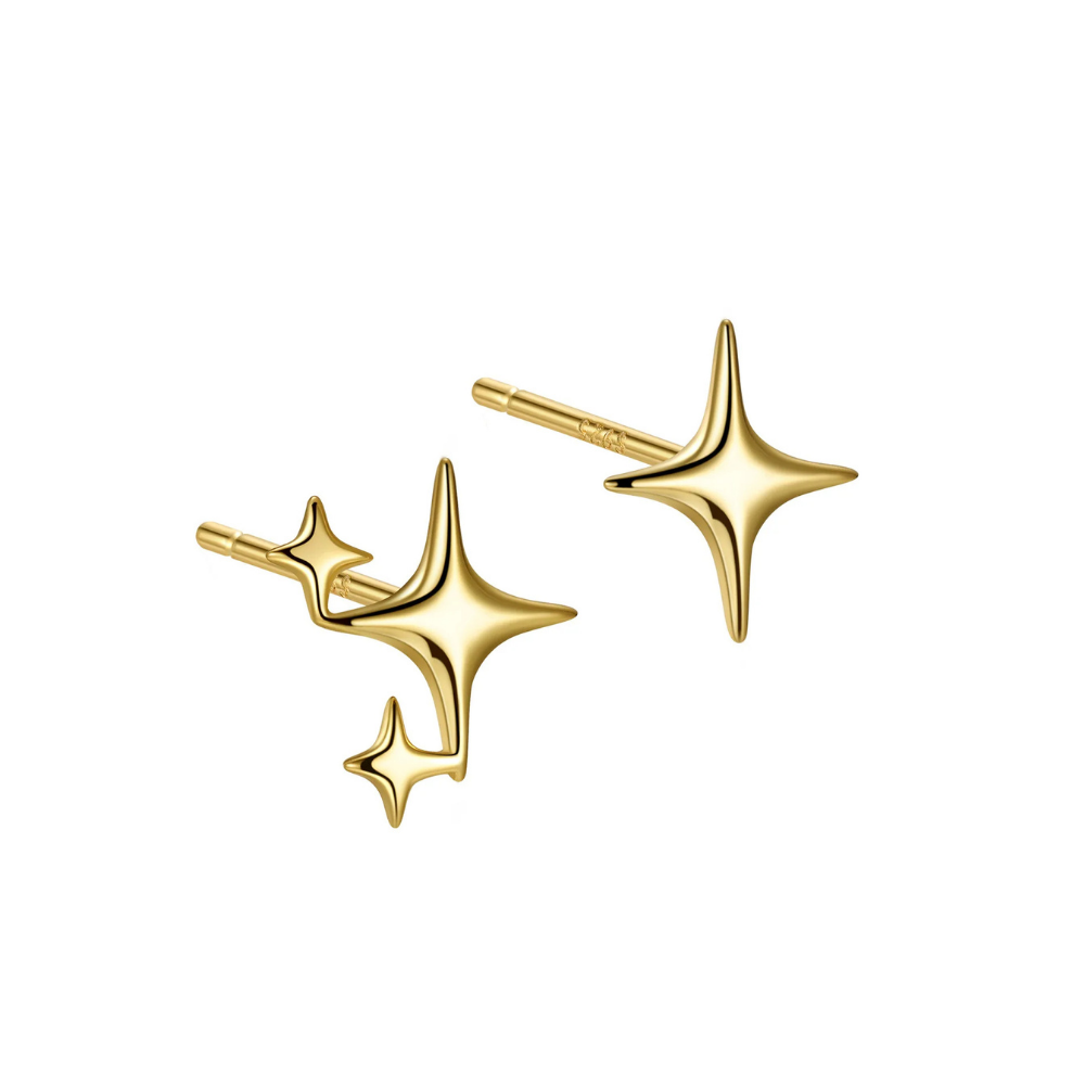 Boucles d'Oreilles Étoile Céleste