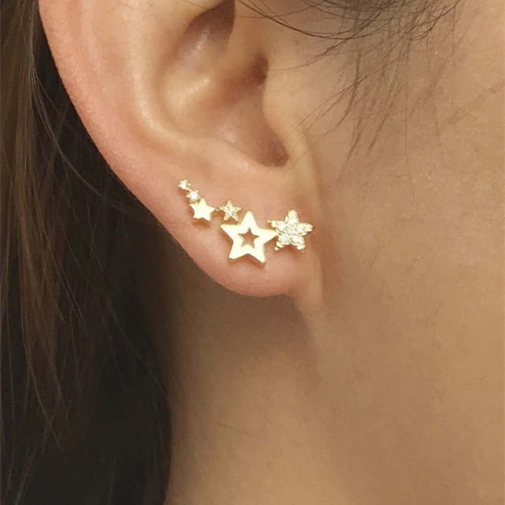 Boucles d'Oreilles Étoile Filante