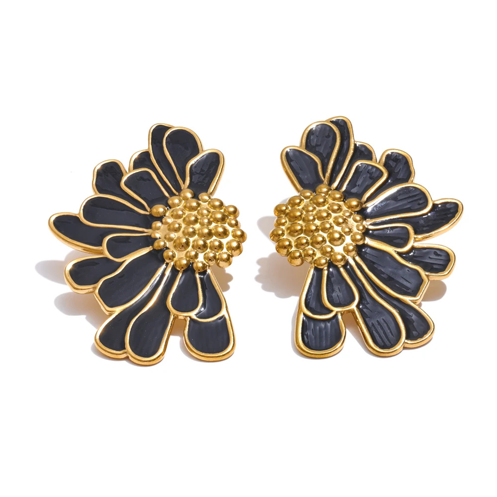 Boucles d'Oreilles Fleur Marguerite