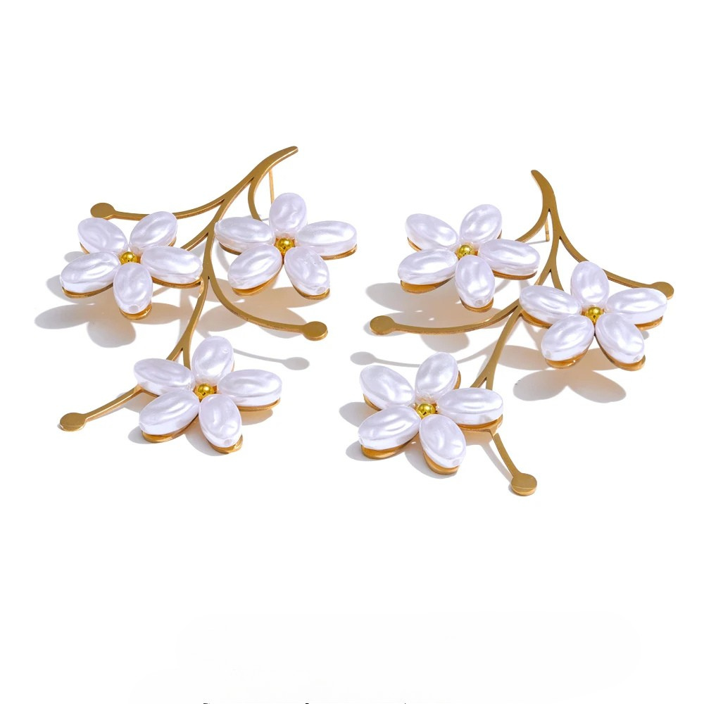 Boucles d'Oreilles Trio Fleur
