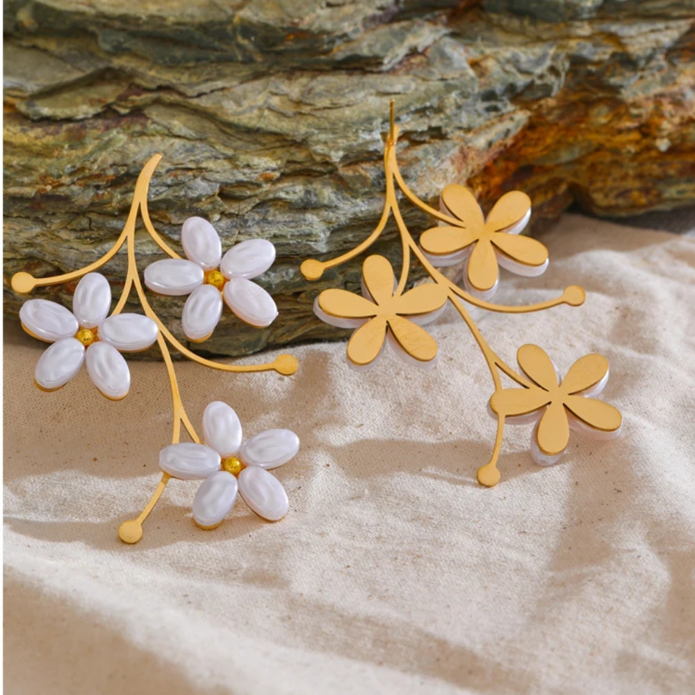 Boucles d'Oreilles Trio Fleur