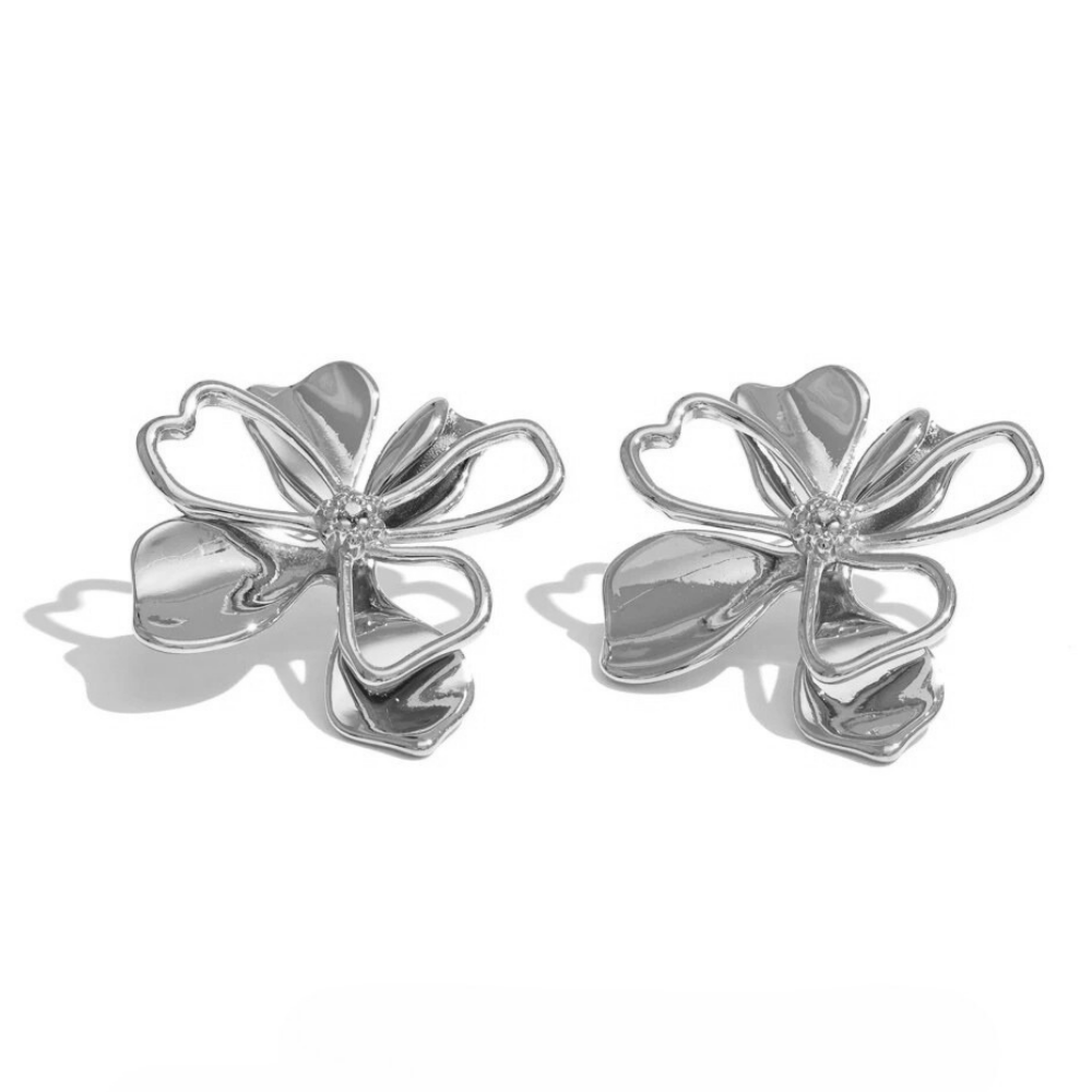 Boucles d'Oreilles Fleur Graphique