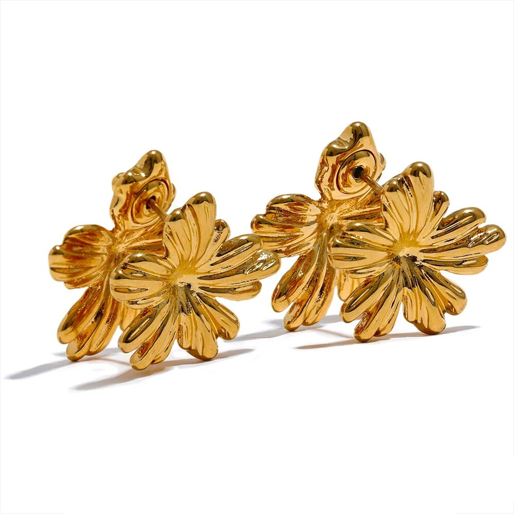 Boucles d'Oreilles Fleur Multicolore