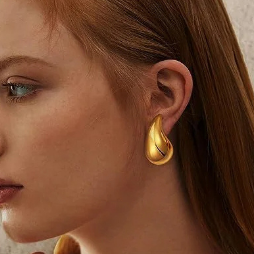 Boucles d'Oreilles Goutte Acier Inoxydable