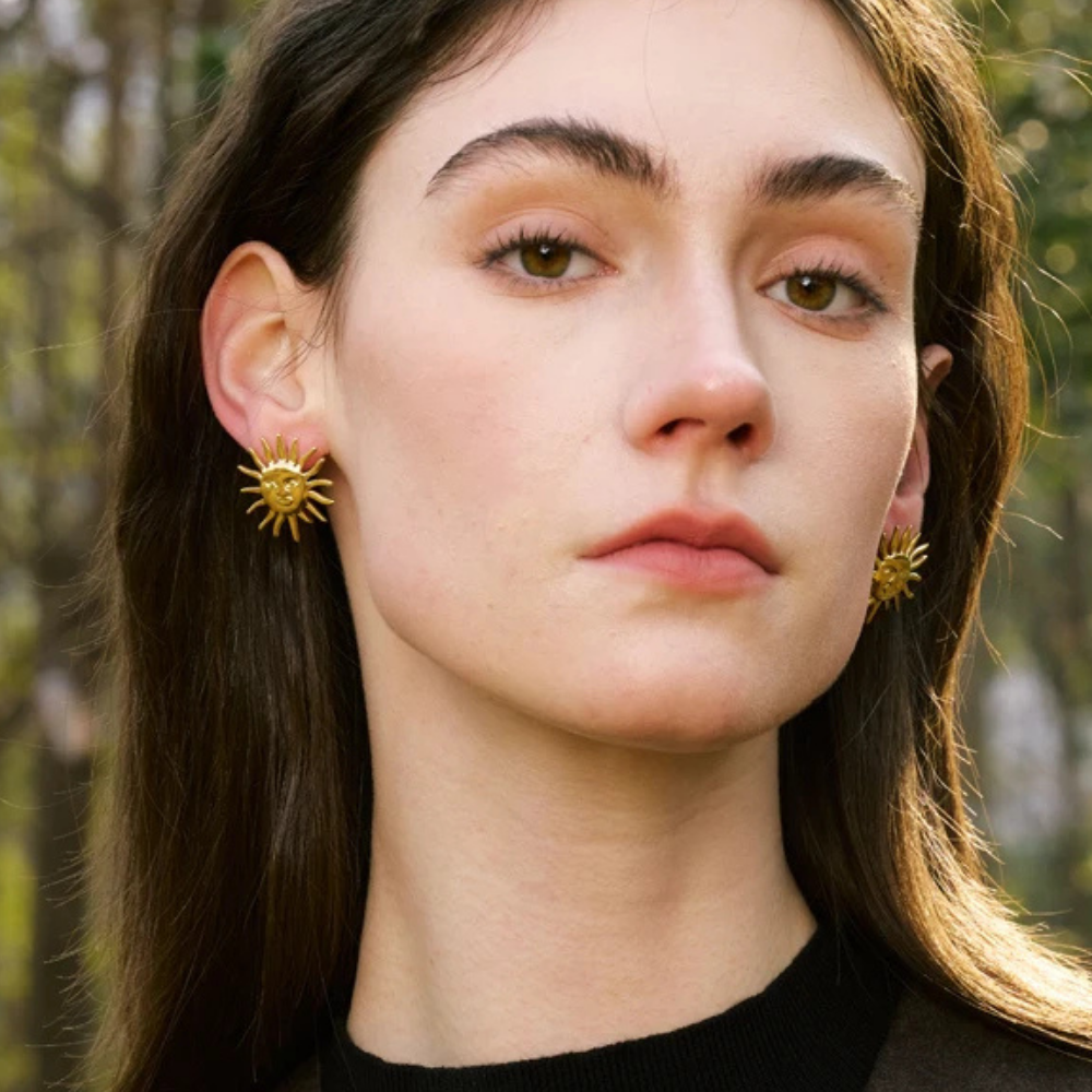 Boucles d'Oreilles Soleil Visage