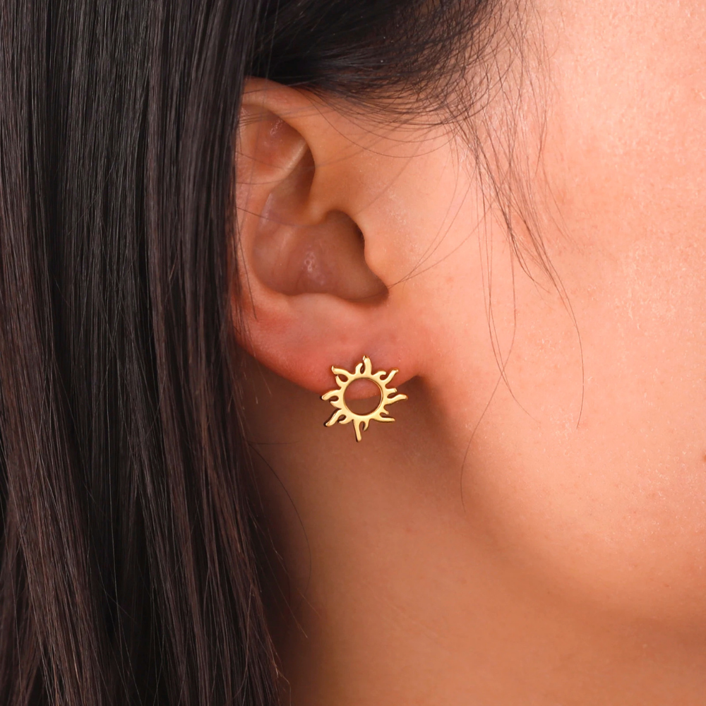 Boucles d'Oreilles Mini Soleil