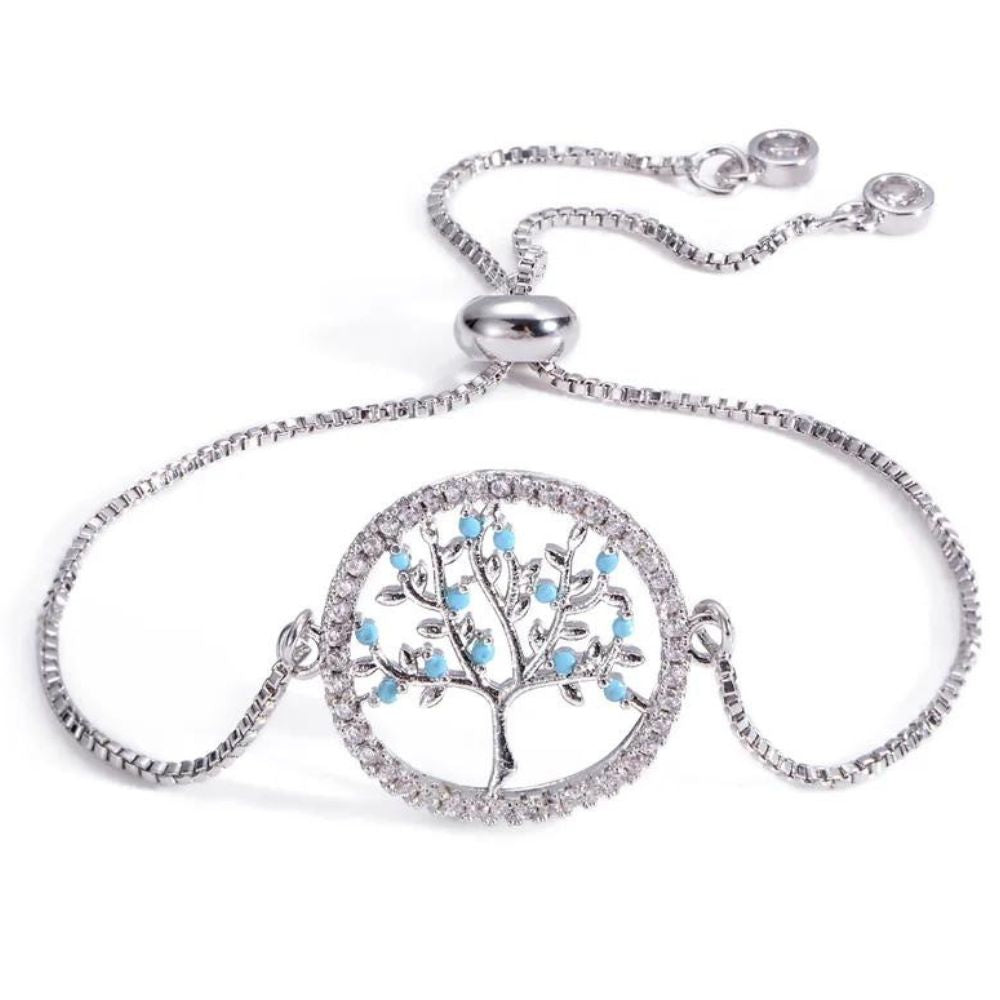 bracelet arbre de vie anna argenté