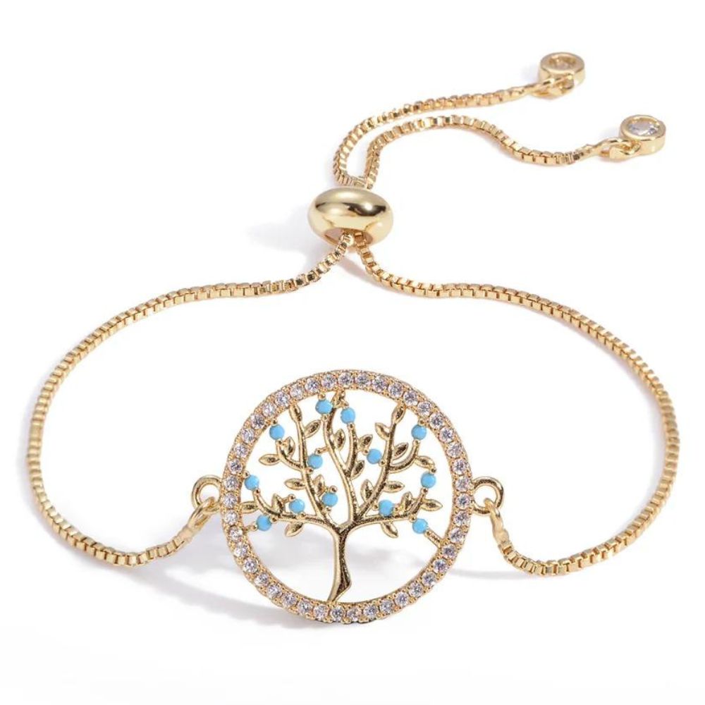 bracelet arbre de vie anna or
