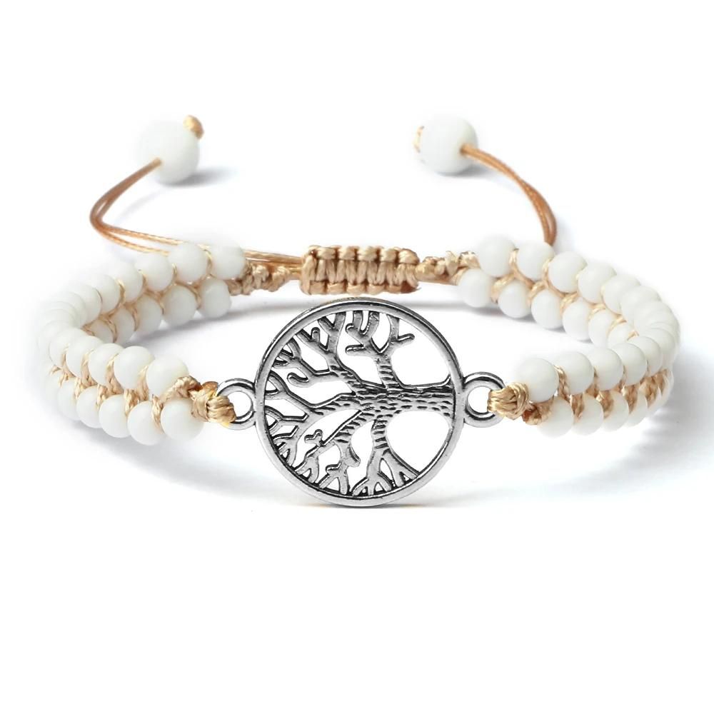 Bracelet Arbre de Vie Blanc