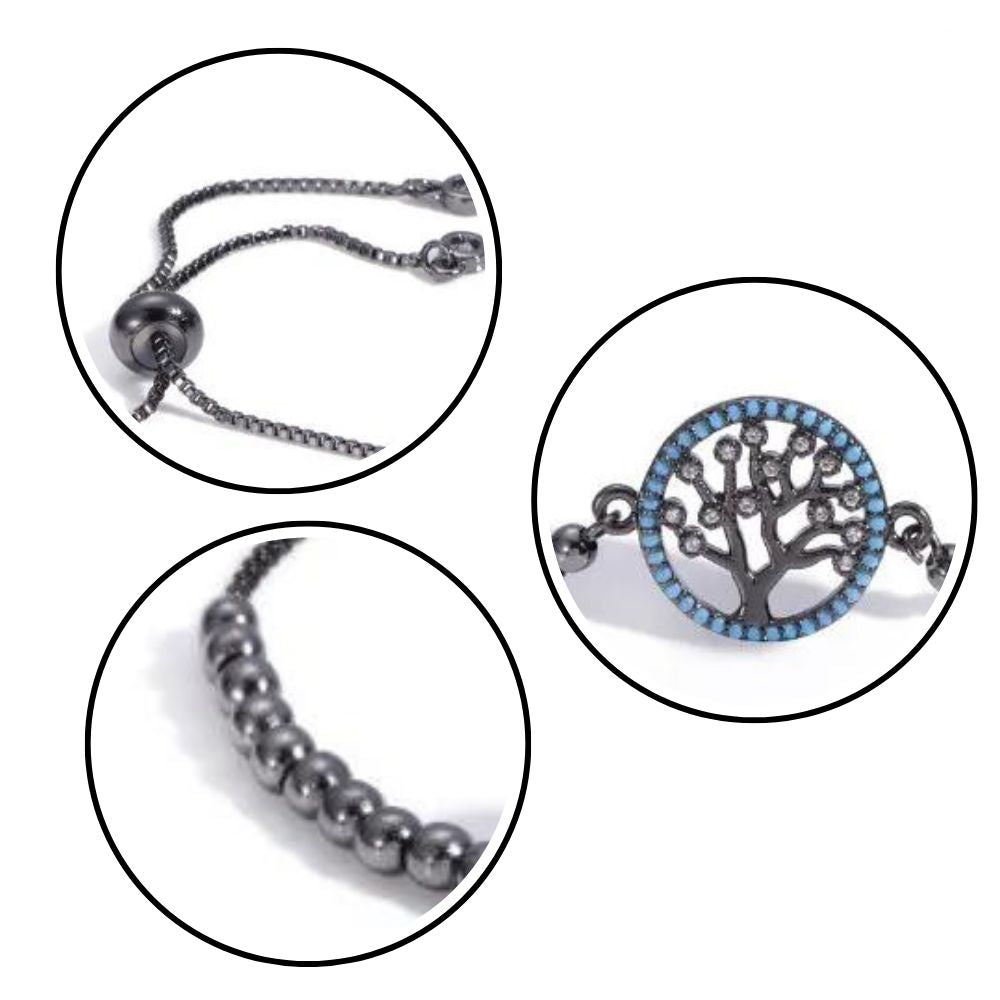Bracelet Arbre de Vie Noir