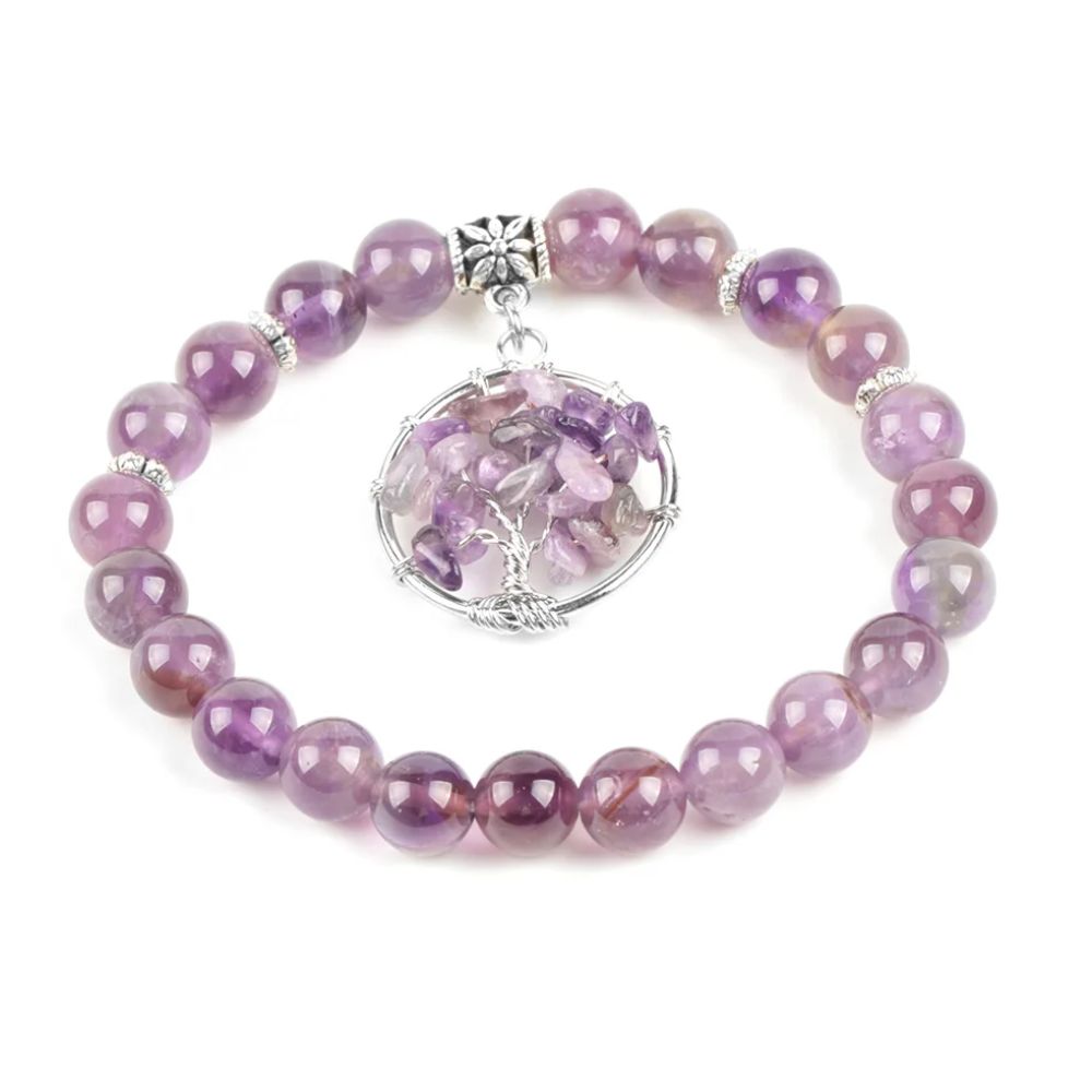 Bracelet Arbre de Vie Violet
