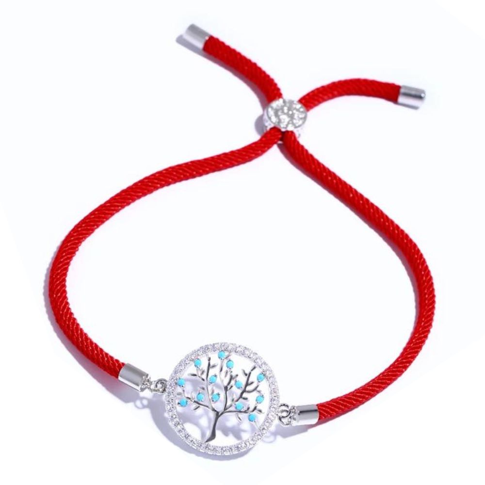 Bracelet Arbre de Vie Rouge