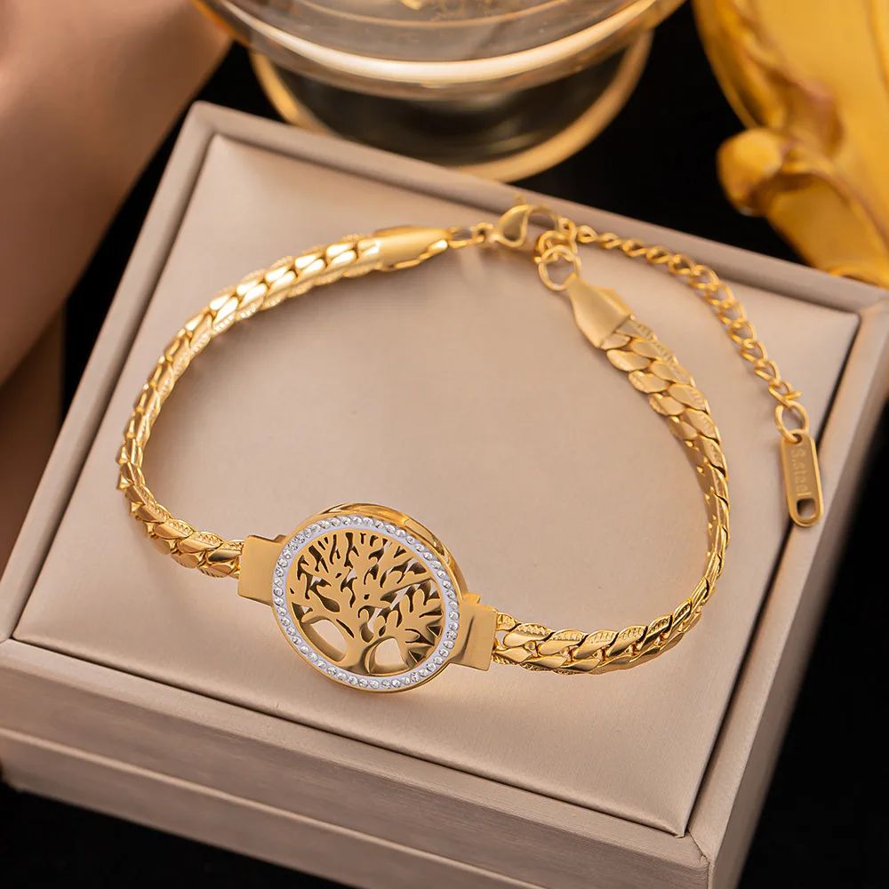 Bracelet Arbre de Vie Jaune