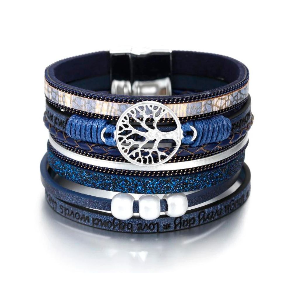 Bracelet Arbre bleu