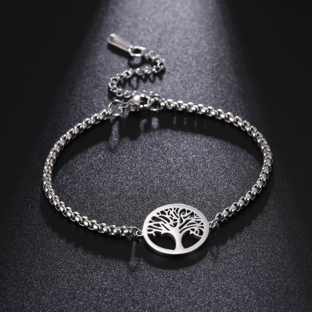 Bracelet Femme Arbre de Vie Argent