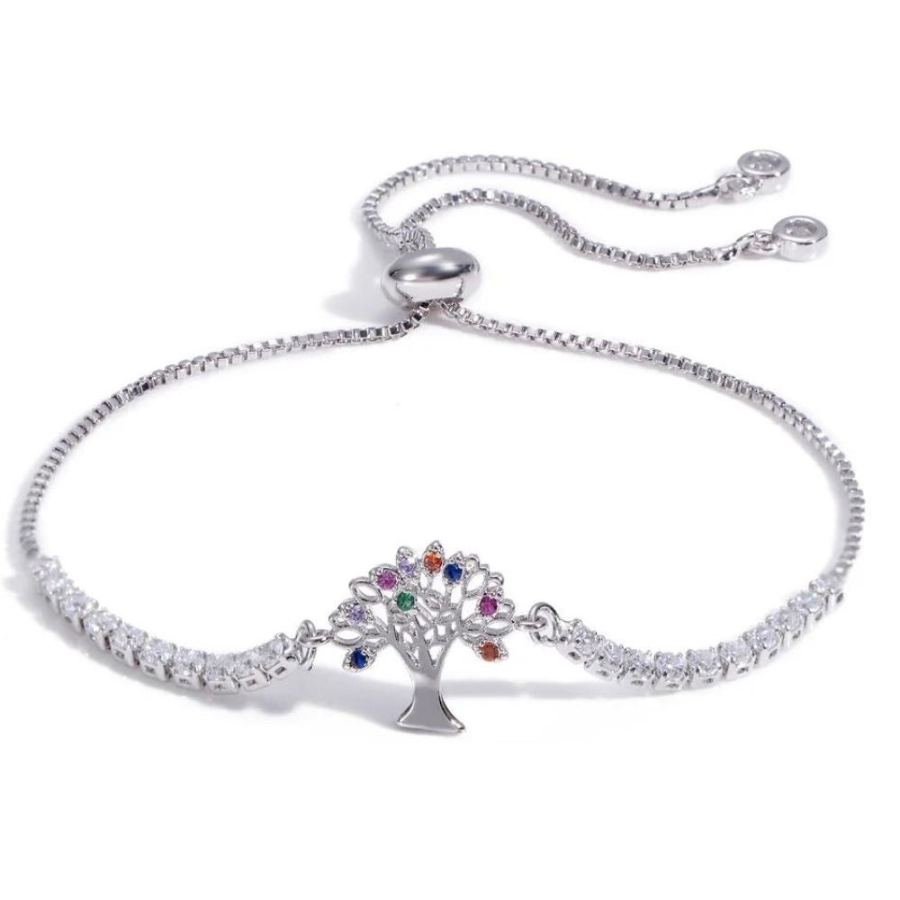 bracelet arbre de vie argenté