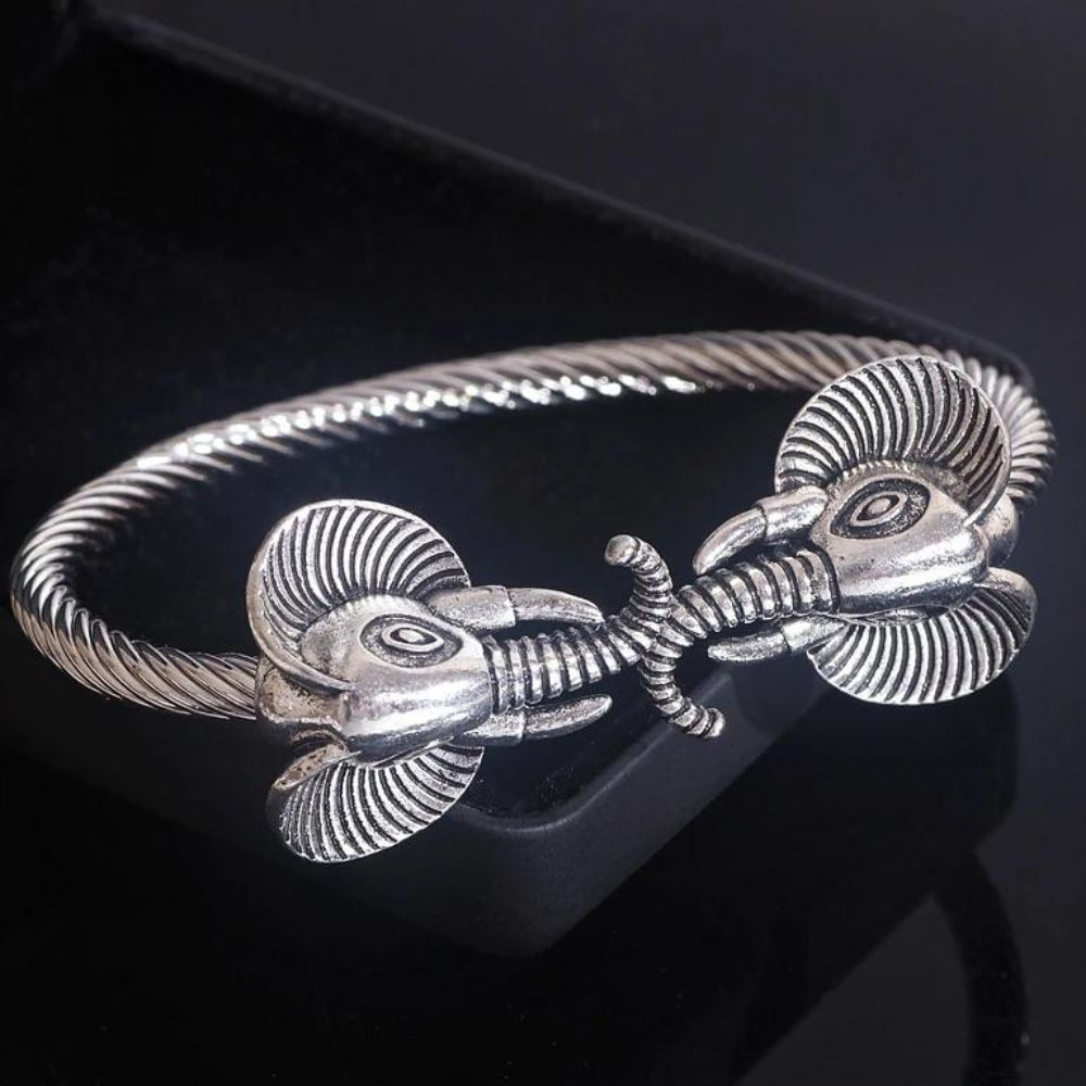 Bracelet Argent Tête d'Éléphant