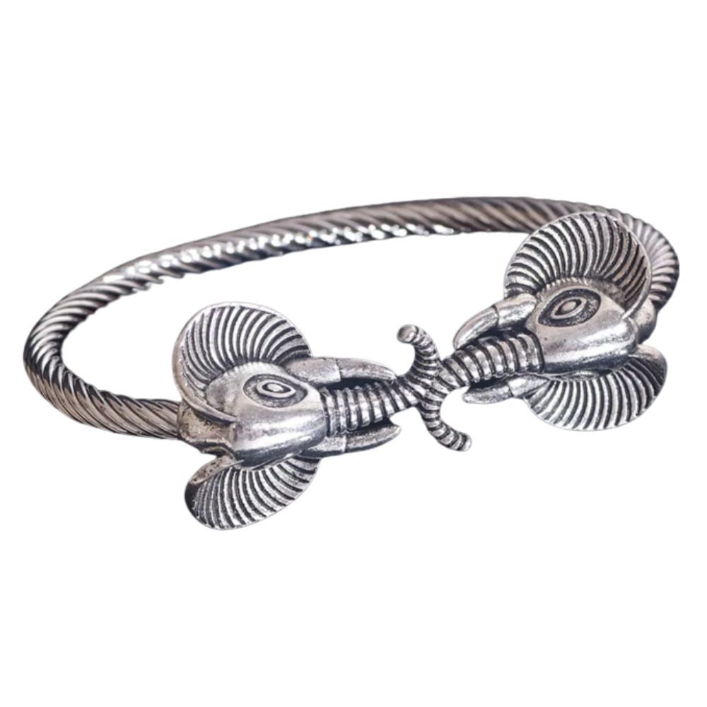 Bracelet Argent Tête d'Éléphant
