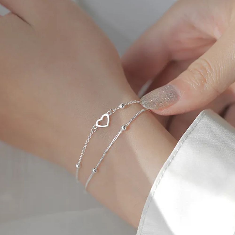 bracelet avec un coeur