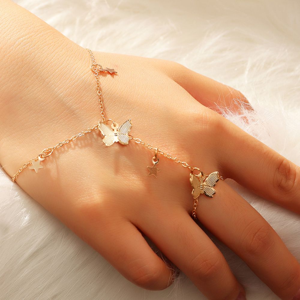 Bracelet Bague Papillon