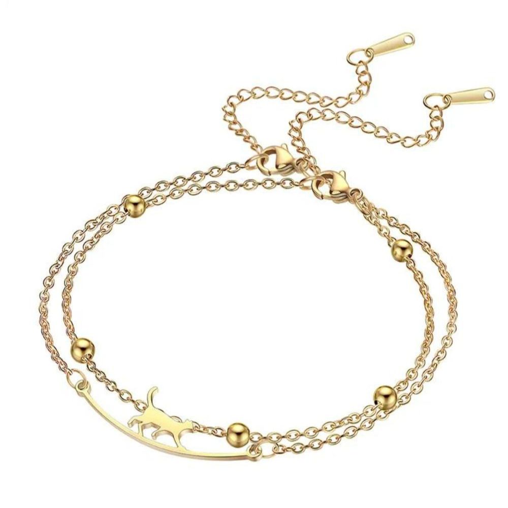 Bracelet Chat Nuit
