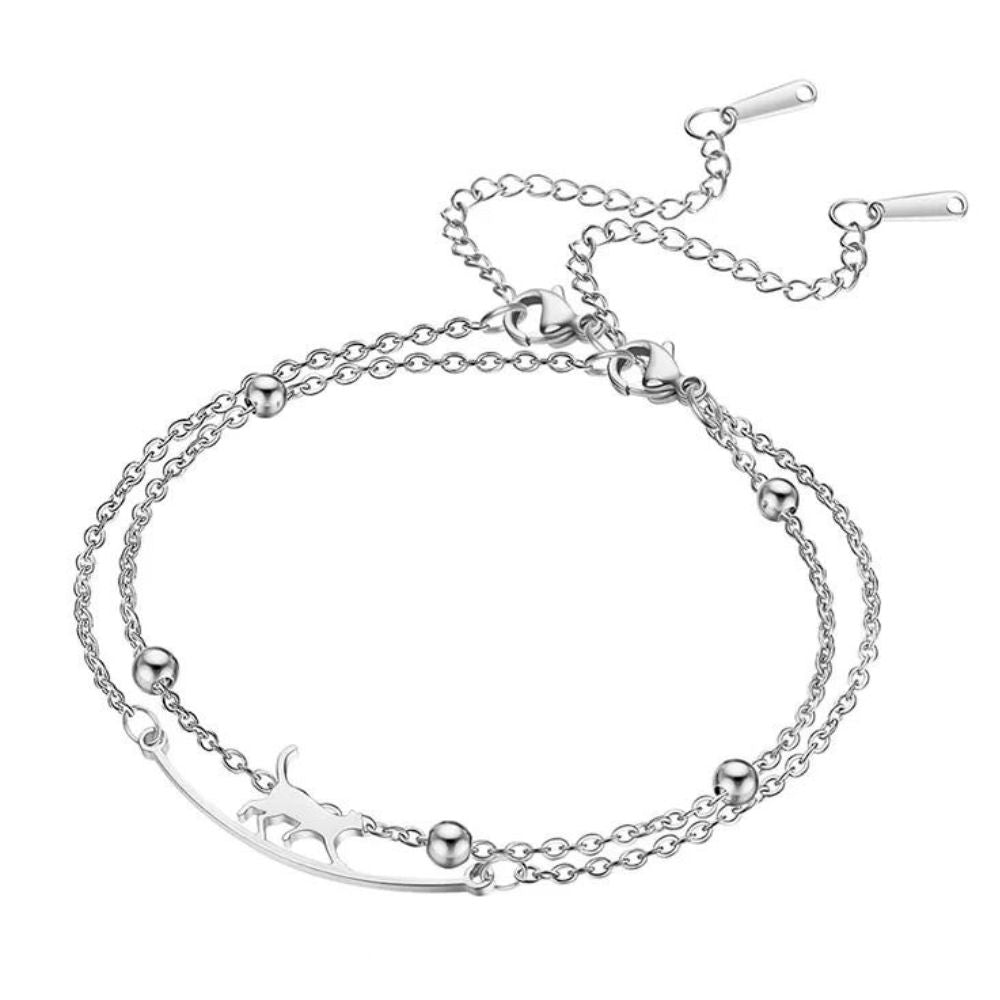 bracelet chat nuit
