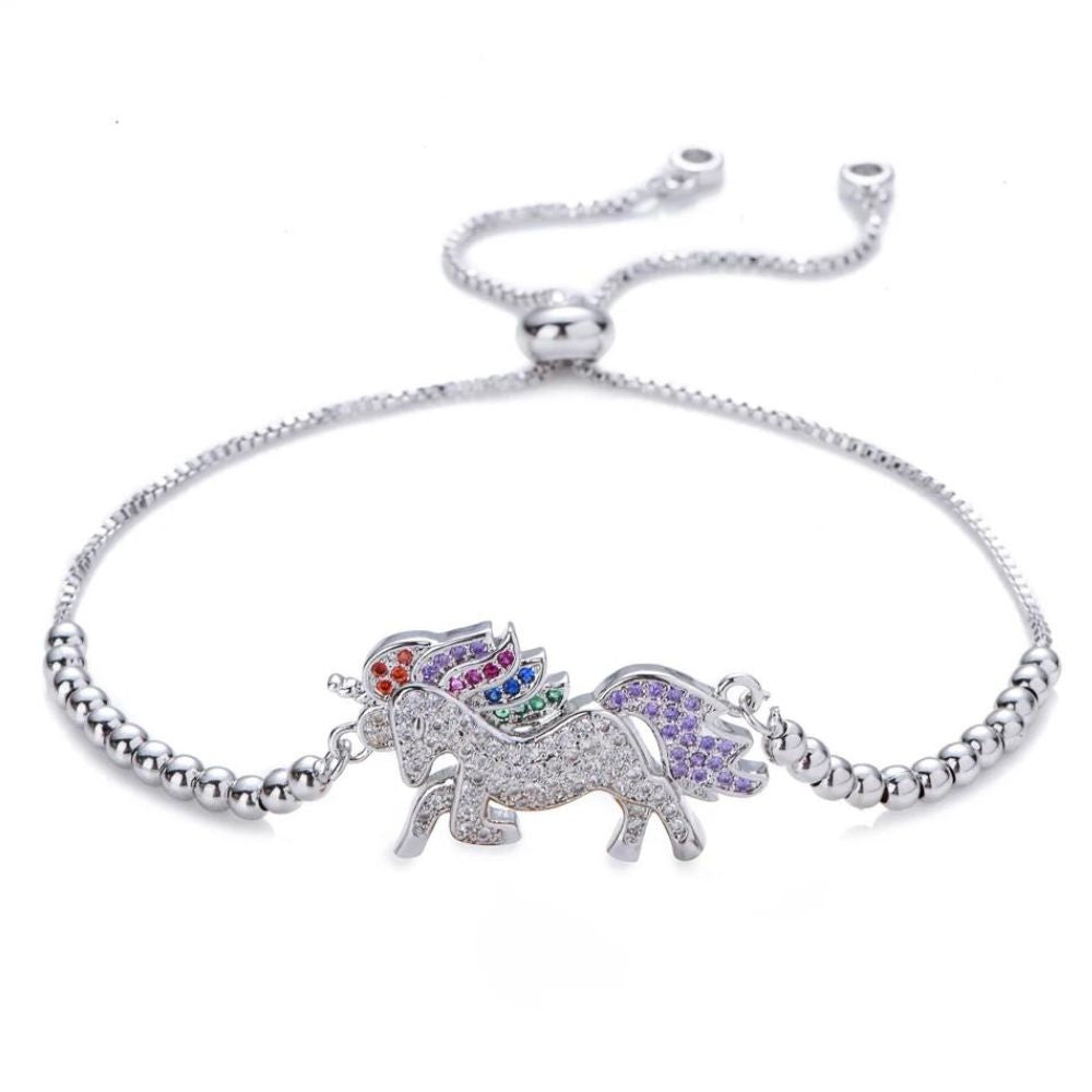 bracelet cheval beauté argenté