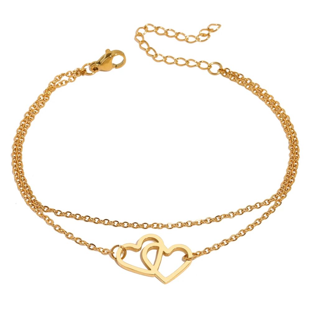 bracelet coeur entrelacé