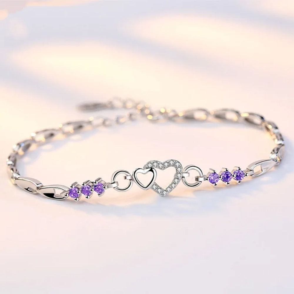 Bracelet Cœur Envie Argent Sterling