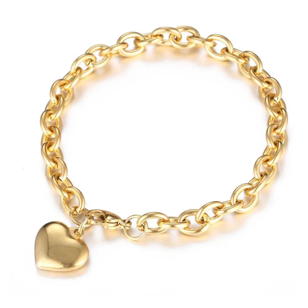 Bracelet Coeur Maillon