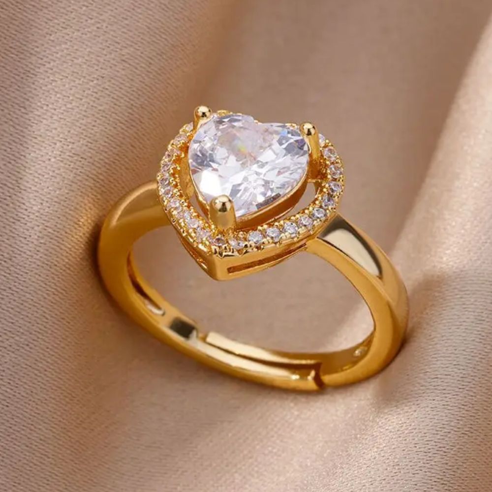 Bague Cœur Or Diamant