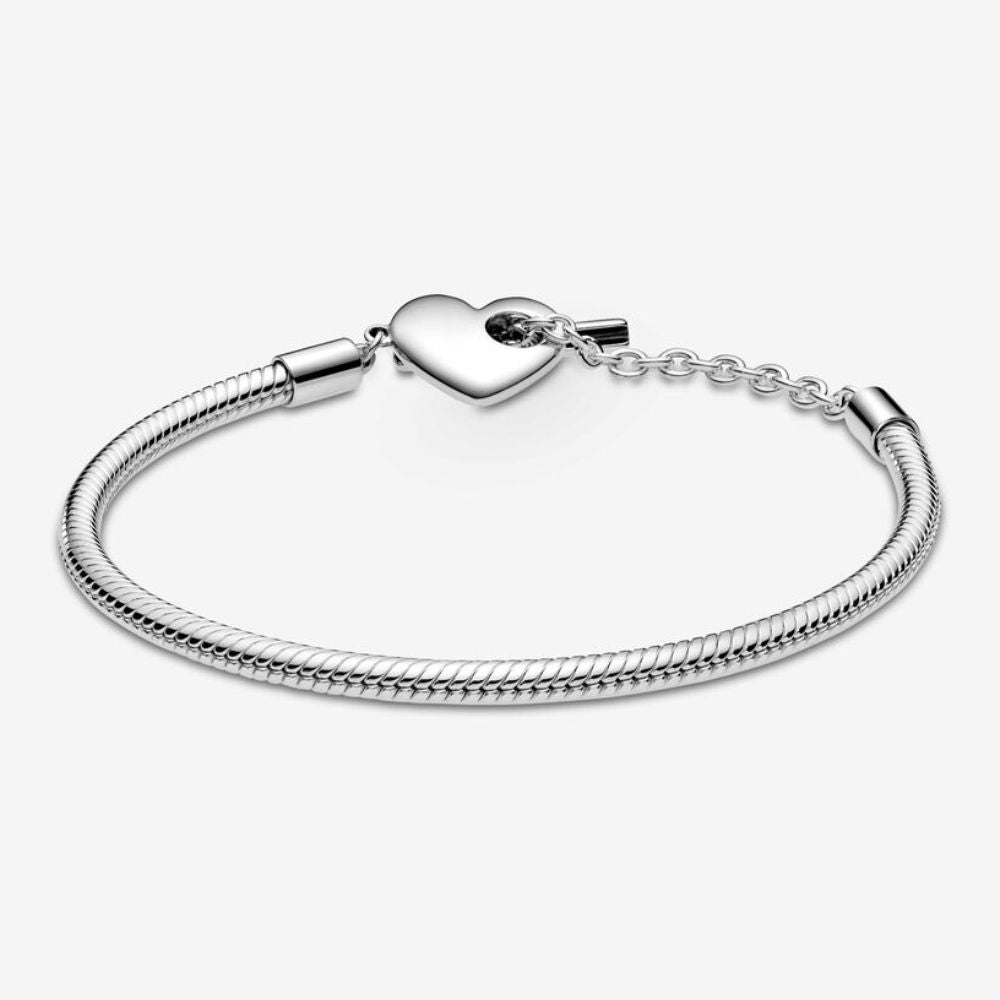 bracelet coeur fermoir T