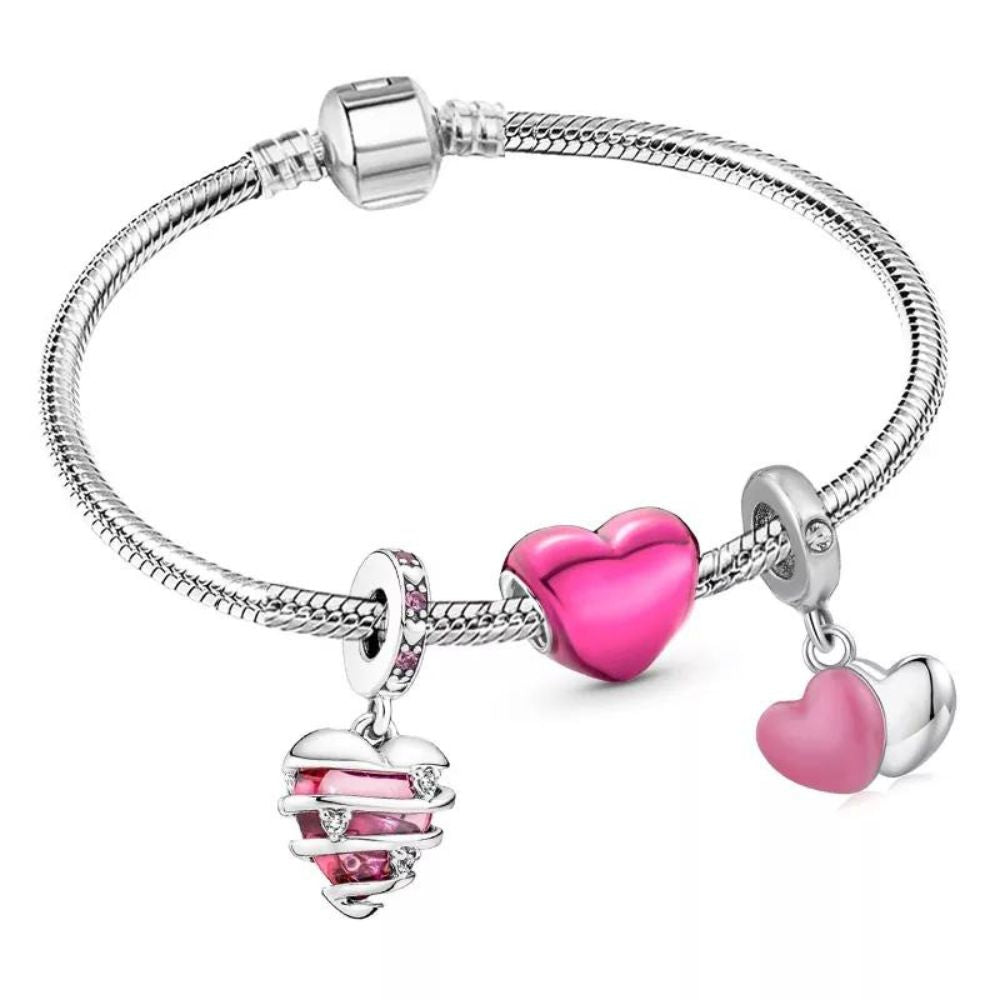 Bracelet Coeur Rose