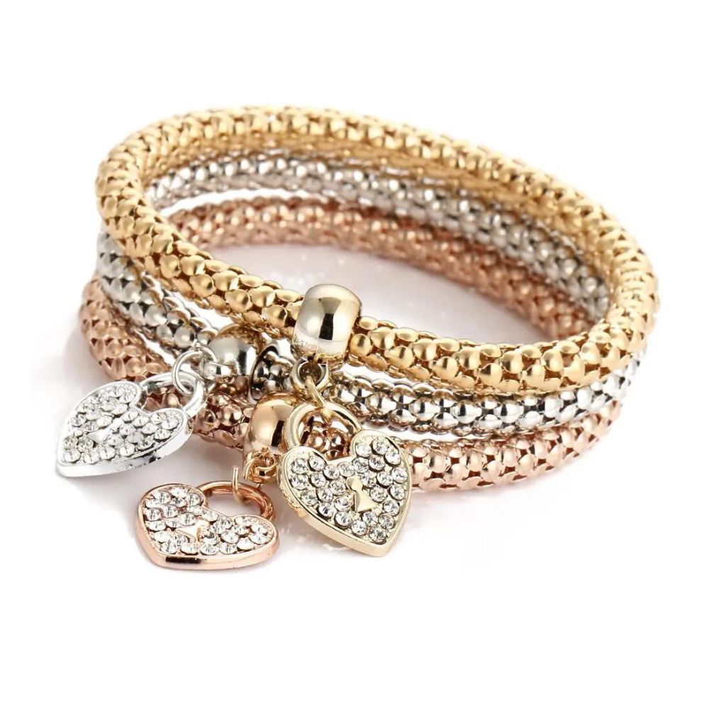 Triple Bracelet Coeur