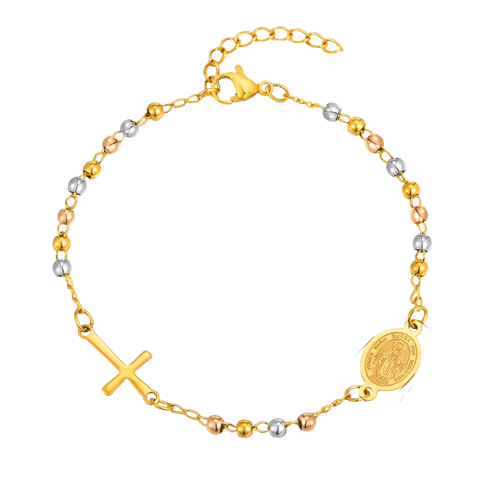 Bracelet Croix Médaillon