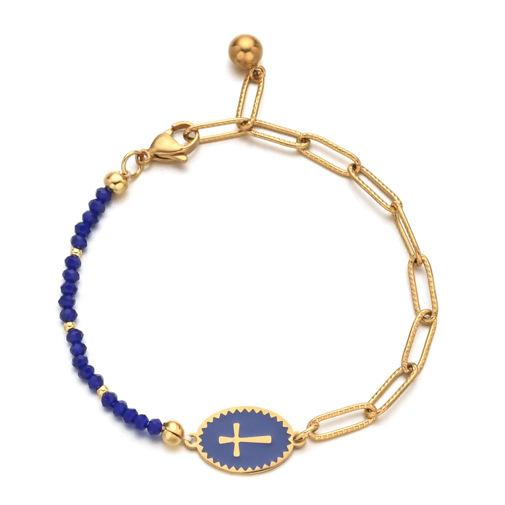 Bracelet Croix Couleur