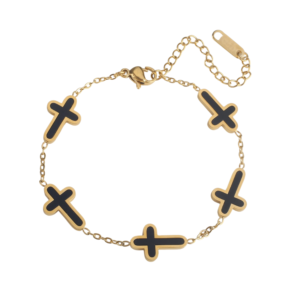 Bracelet Croix Nacre