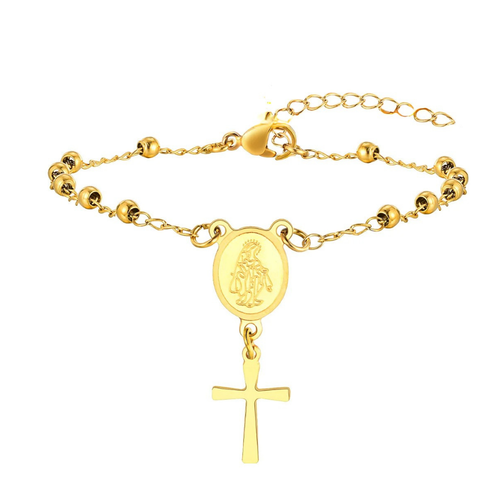 Bracelet Croix Chapelet