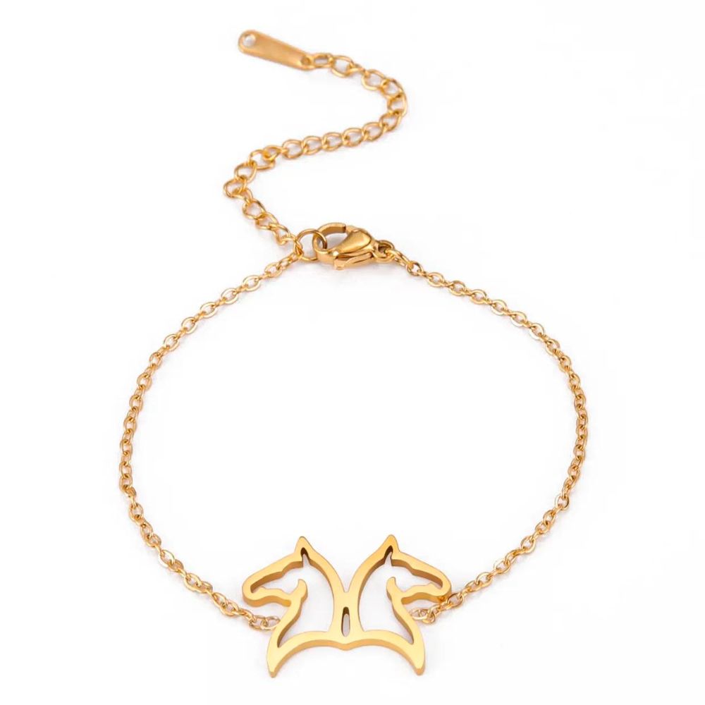 bracelet double cheval