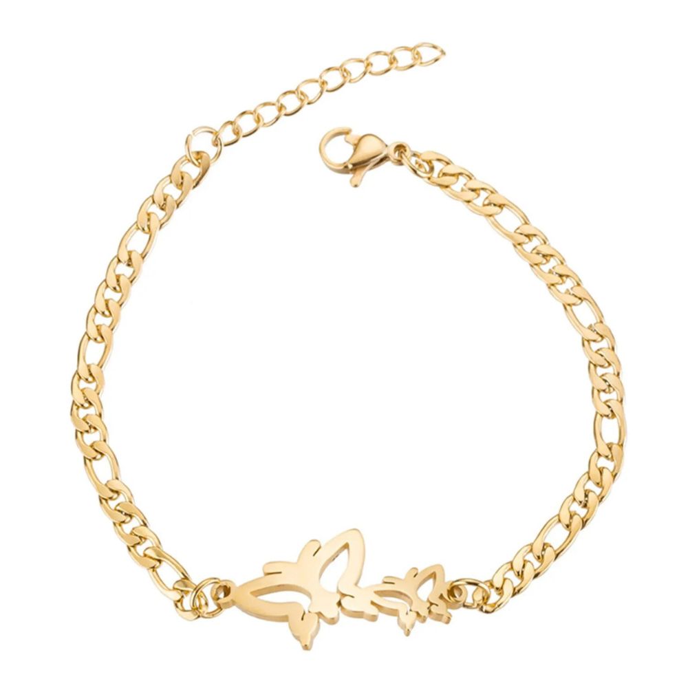 Bracelet Double Papillon
