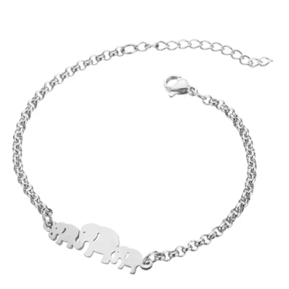 Bracelet Éléphant Femme argent