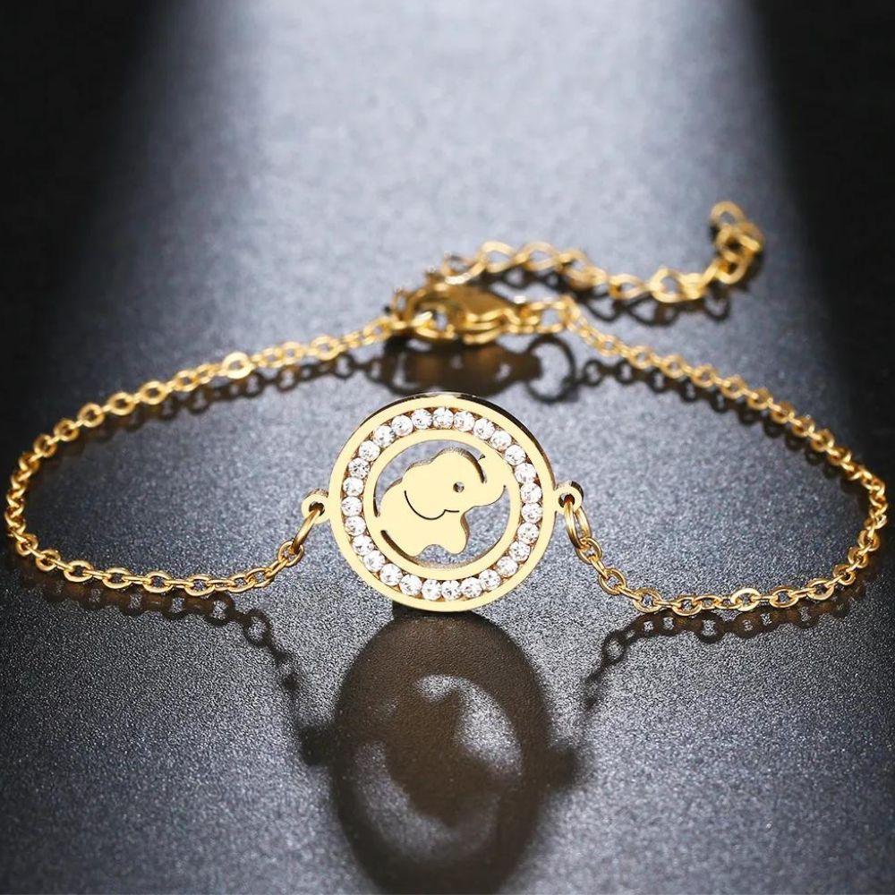 bracelet éléphant strass
