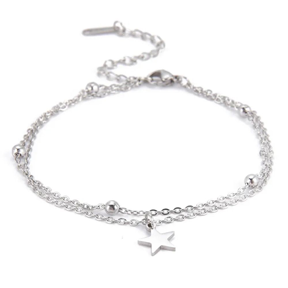 bracelet étoile acier inoxydable