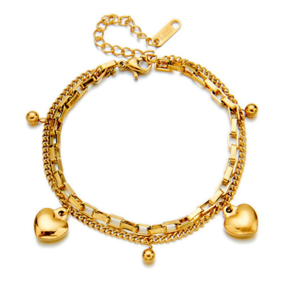 Bracelet Femme Coeur Or