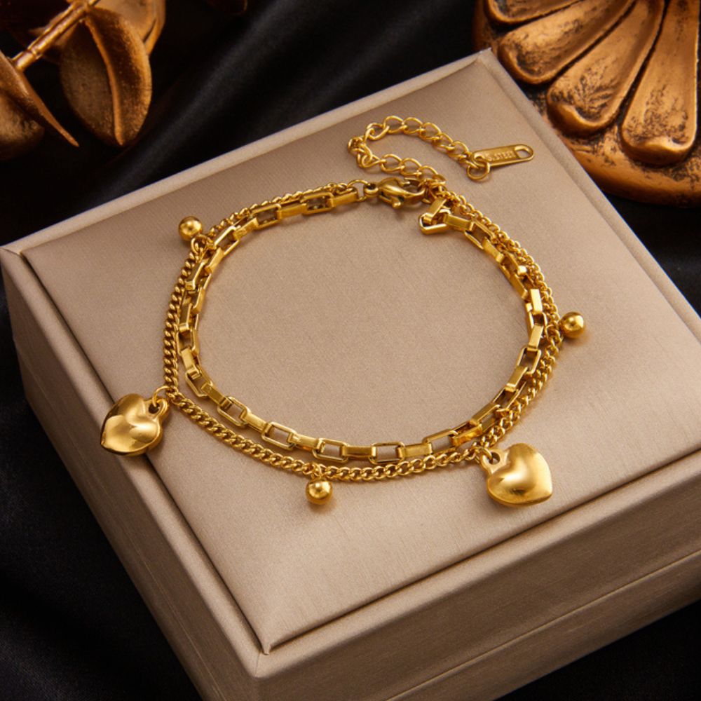 Bracelet Femme Coeur Or